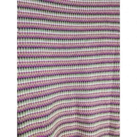 Trina Turk Merino Wool Multicolor Striped Button Front Cardigan Size Large - Picture 5 of 5